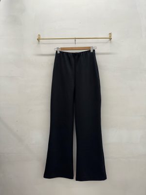 全鬆緊腰微喇叭褲