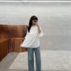花袖花領涼感上衣