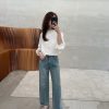 花袖花領涼感上衣