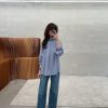 花袖花領涼感上衣