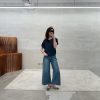 蘋果剪裁亞麻針織上衣