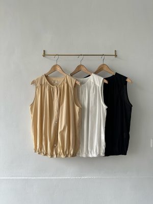 細緻棉紗無袖上衣