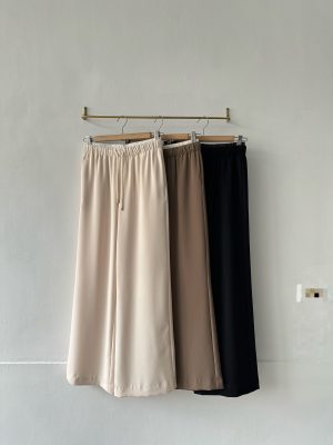 雙層腰直筒西褲