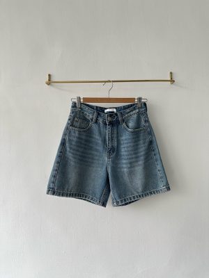 直筒牛仔短褲
