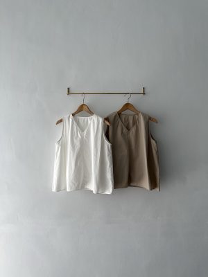 V領空氣感無袖上衣