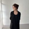 透感立領拉鍊外套