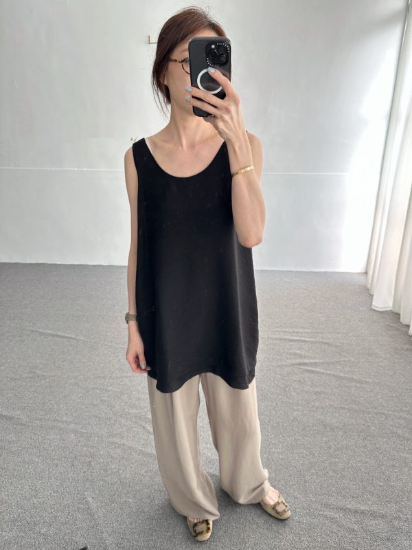 S__85024843_0 波紋絲光雙層無袖長上衣