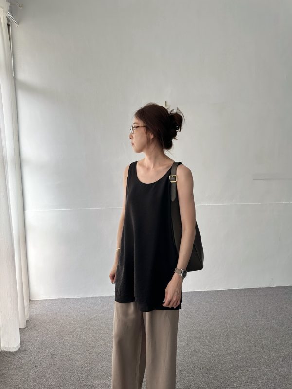 S__85024847_0 波紋絲光雙層無袖長上衣