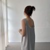 波紋絲光雙層無袖長上衣
