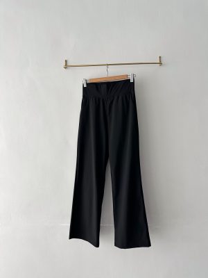 冰涼 寬版直筒彈力褲