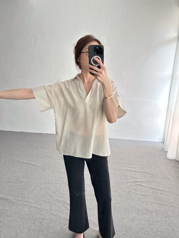 S__85024941_0 天絲觸感V領上衣