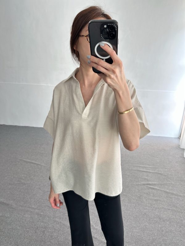 S__85024944_0 天絲觸感V領上衣