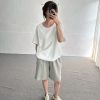 毛巾感休閒短褲