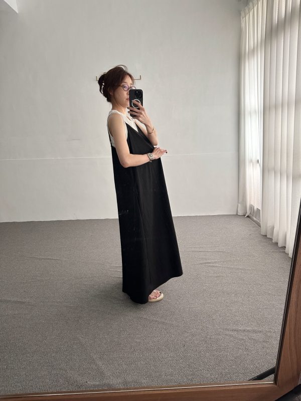 S__85057554_0 肩帶式V領口袋洋裝